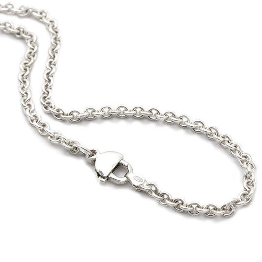 Gliederkette in rund Ankerform aus Sterling Silber