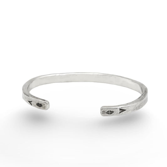 Armreif "Raute" Sterling Silber handgefertigt {{Product vendor}}