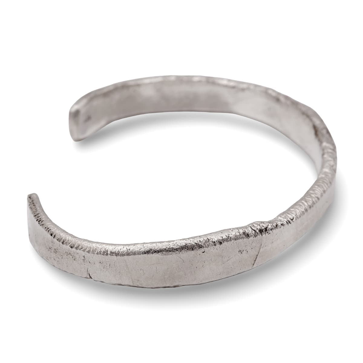 Armreif "gehämmerte Flamme" Sterling Silber handgefertigt