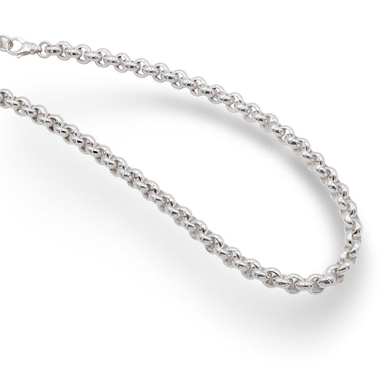 Sterling Silber Erbskette light, 8,5mm Breite, elegante Herrenkette mit klassischem Design