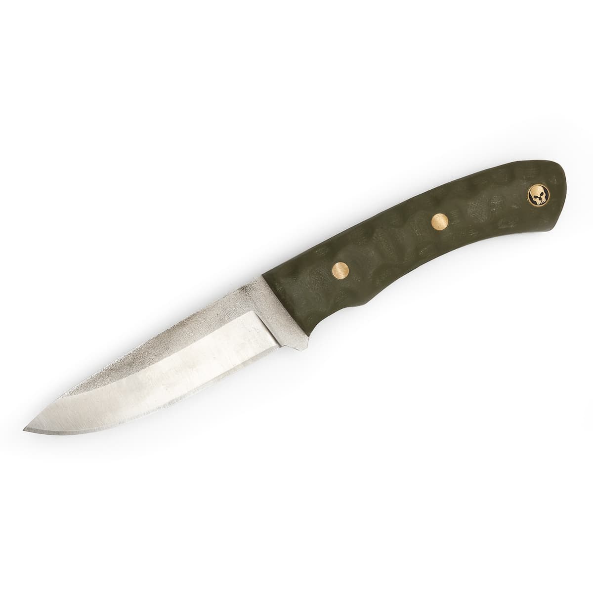 Jagdmesser Green Skull - Einzelstück handgefertigt Schmaal Workshop
