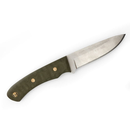 Jagdmesser Green Skull - Einzelstück handgefertigt Schmaal Workshop