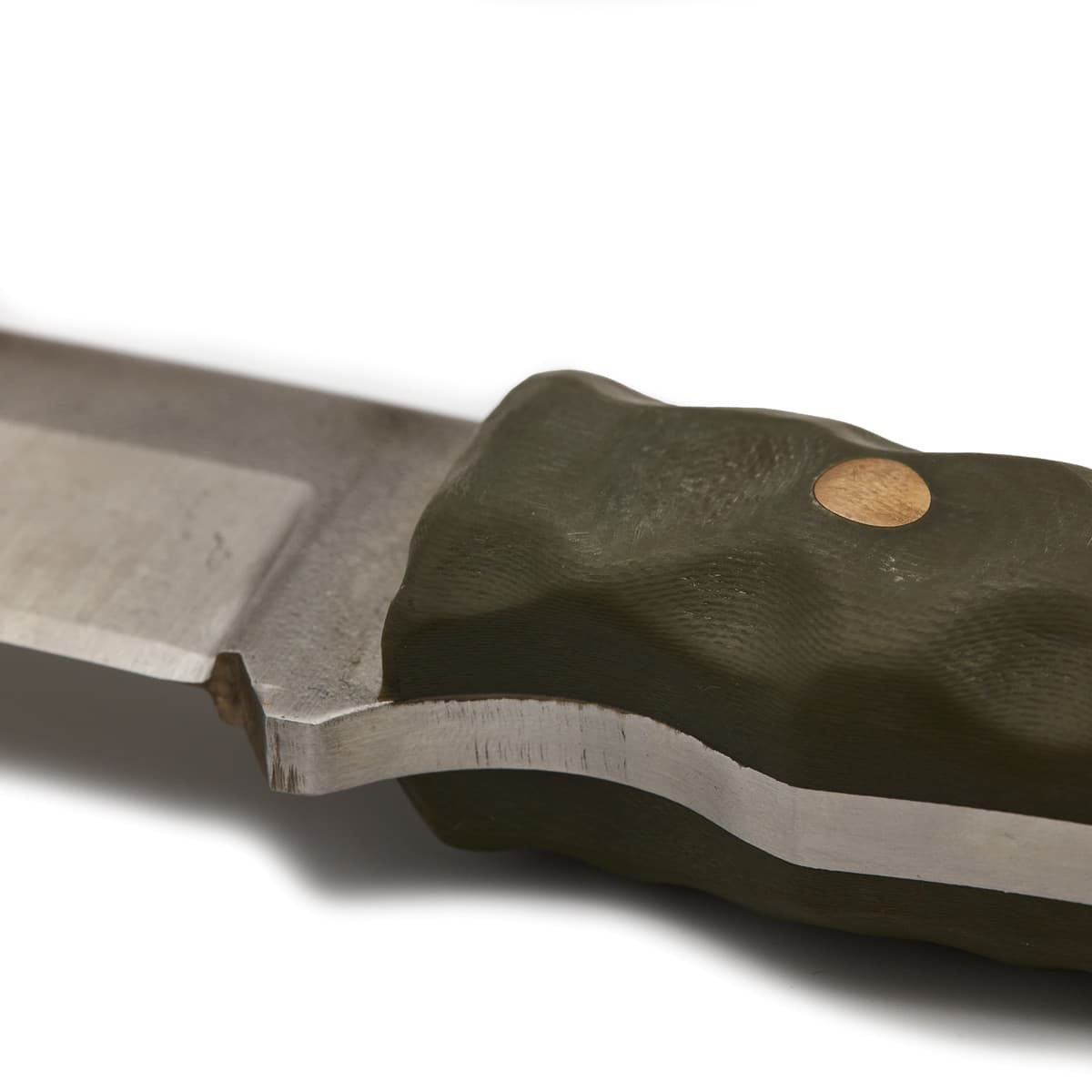 Jagdmesser Green Skull - Einzelstück handgefertigt Schmaal Workshop