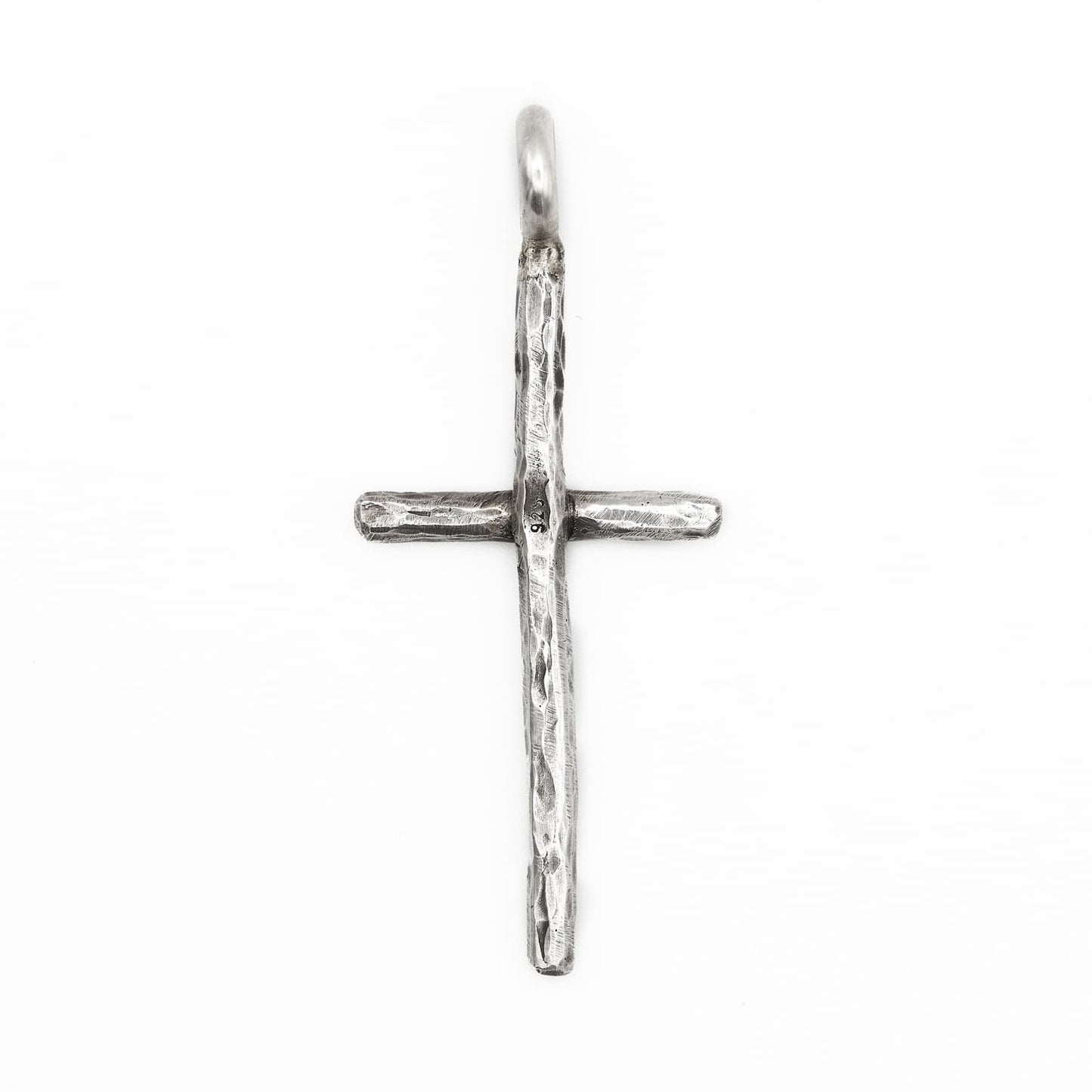 Kreuz aus Sterling Silber - Anhänger für Halskette - massiv geschmiedet - Silberschmied
