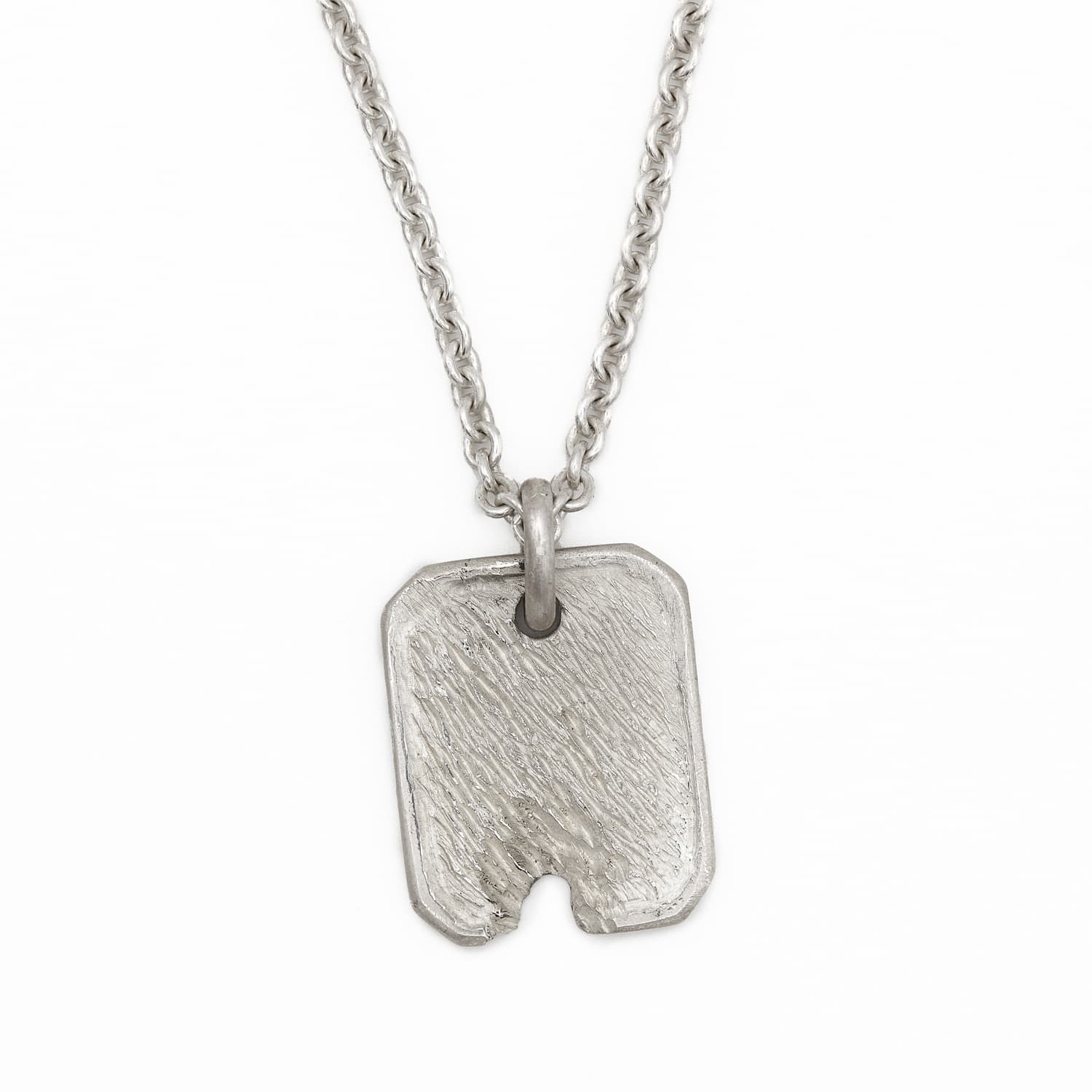 Silber Halskette mit Tag - Hundemarke