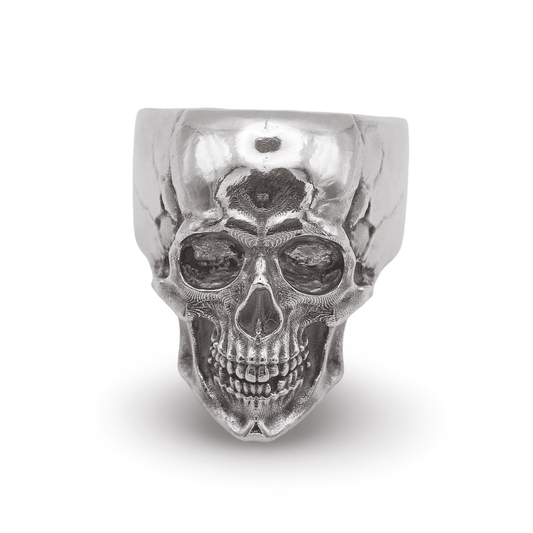 Totenkopfring "Classic Skull" Silber Ring Schmaal Workshop