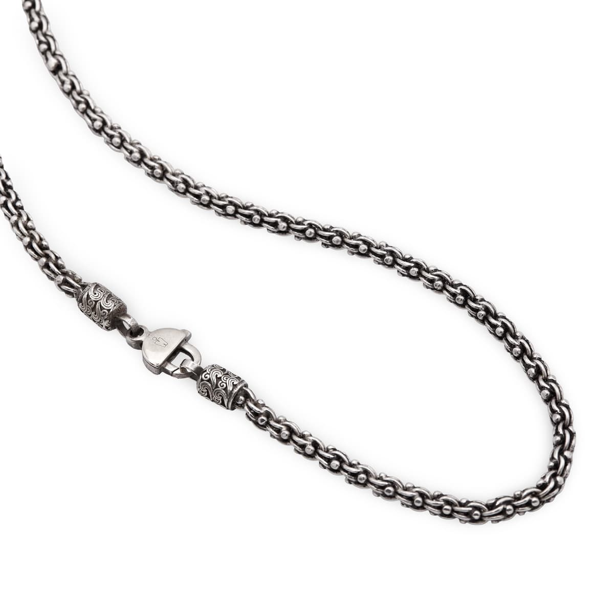 Halskette "Byzantiner" Sterling Silber handgefertigt Schmaal Workshop