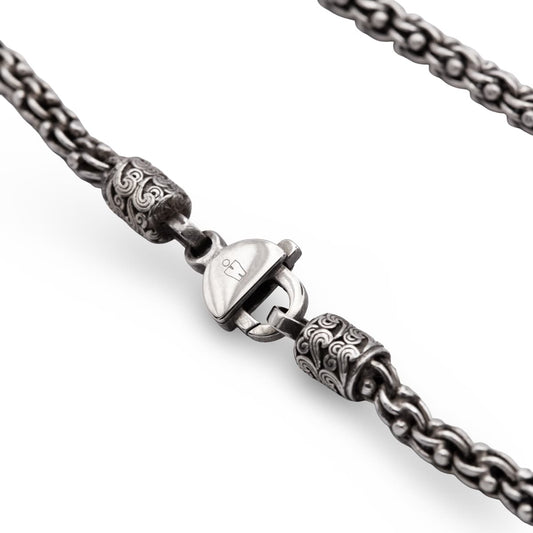Halskette "Byzantiner" Sterling Silber handgefertigt Schmaal Workshop
