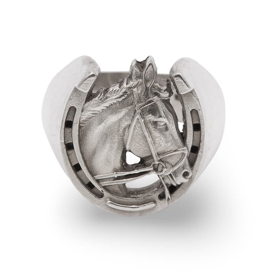 Ring "Lucky" Sterling Silber Pferd Ring handgefertigt Schmaal Workshop