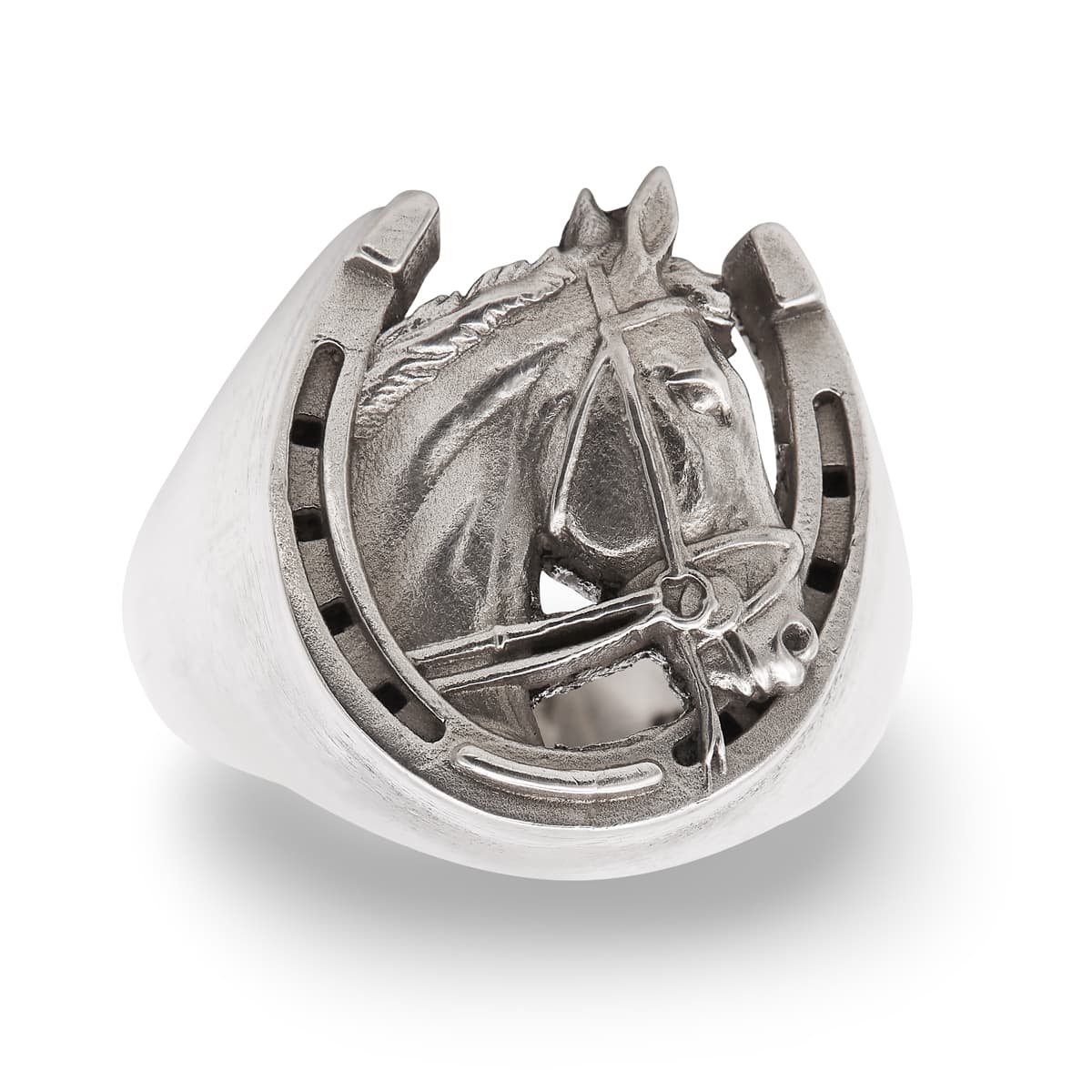 Ring "Lucky" Sterling Silber Pferd Ring handgefertigt Schmaal Workshop