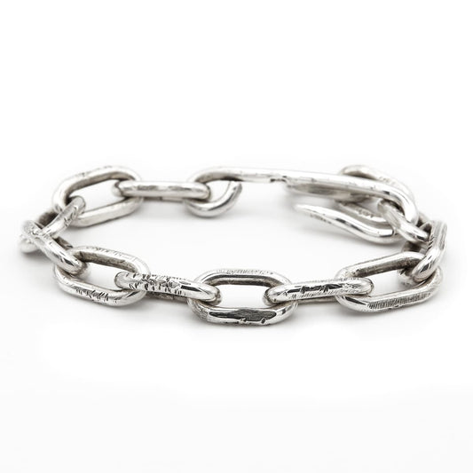 Armband "Hooked" massives Sterling Silber handgefertigt {{Product vendor}}