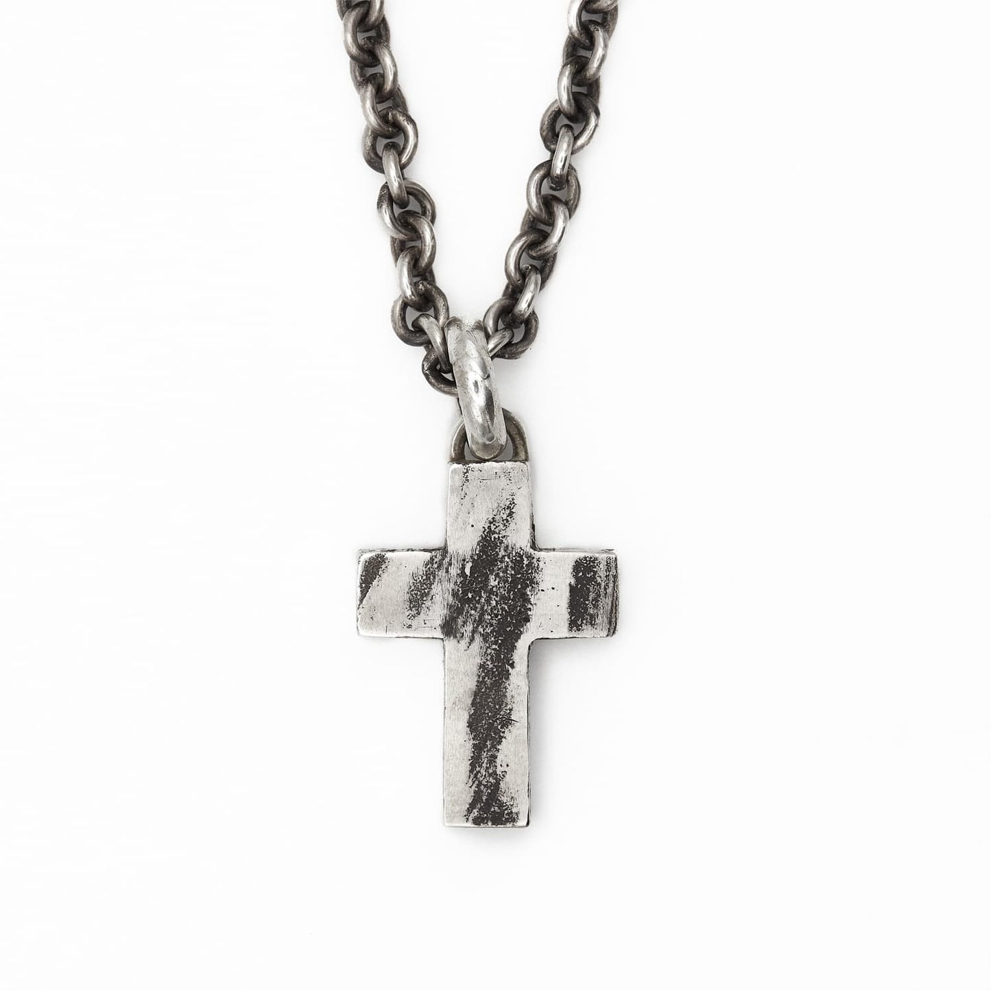 Kreuz Anhänger für Halskette Herren, Kette für Mann, Sterling Silber