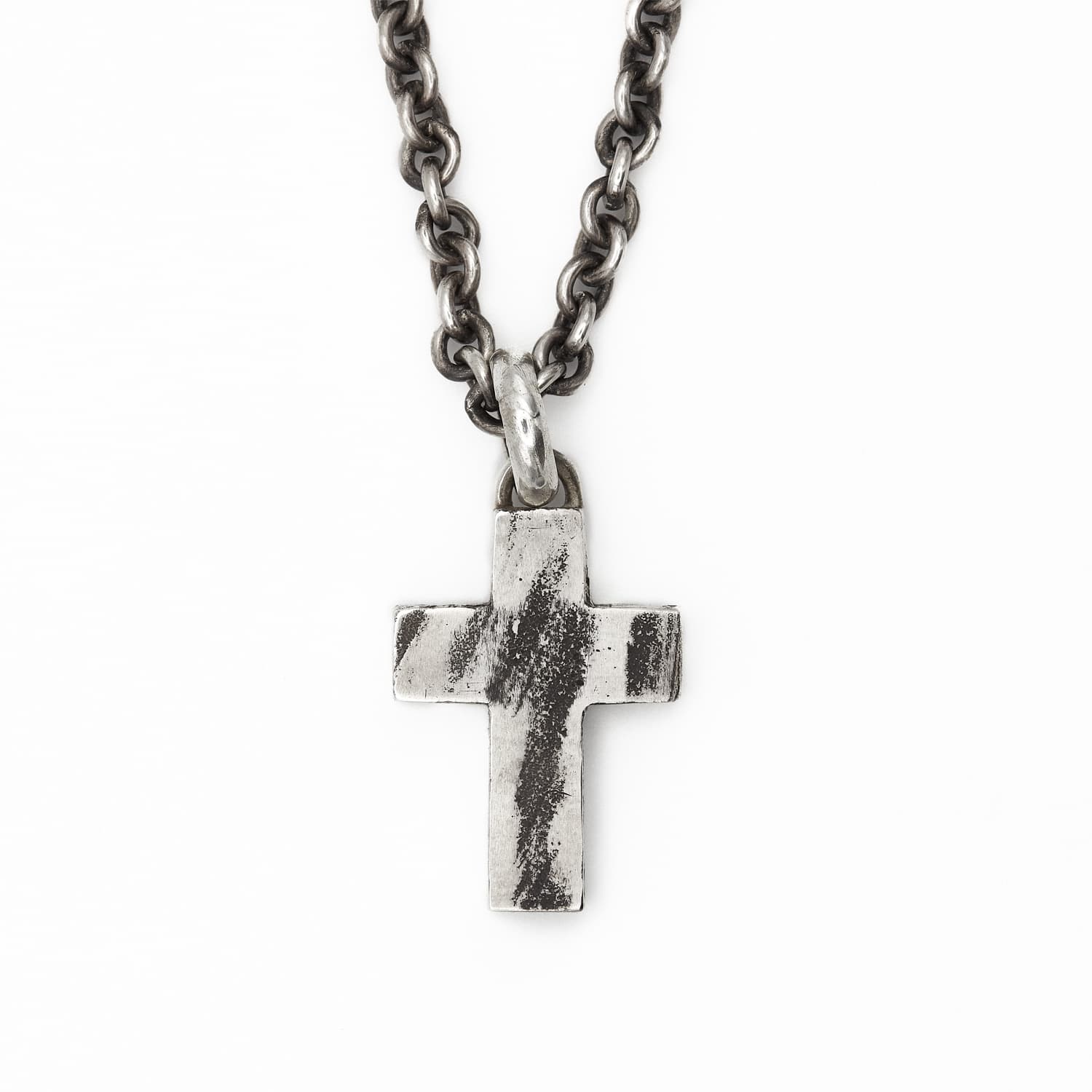 Kreuz Anhänger für Halskette Herren, Kette für Mann, Sterling Silber
