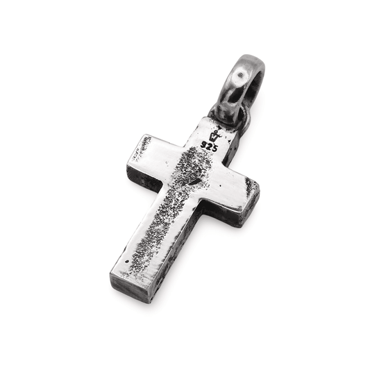 Anhänger "massives Kreuz" Sterling Silber handgefertigt Schmaal Workshop