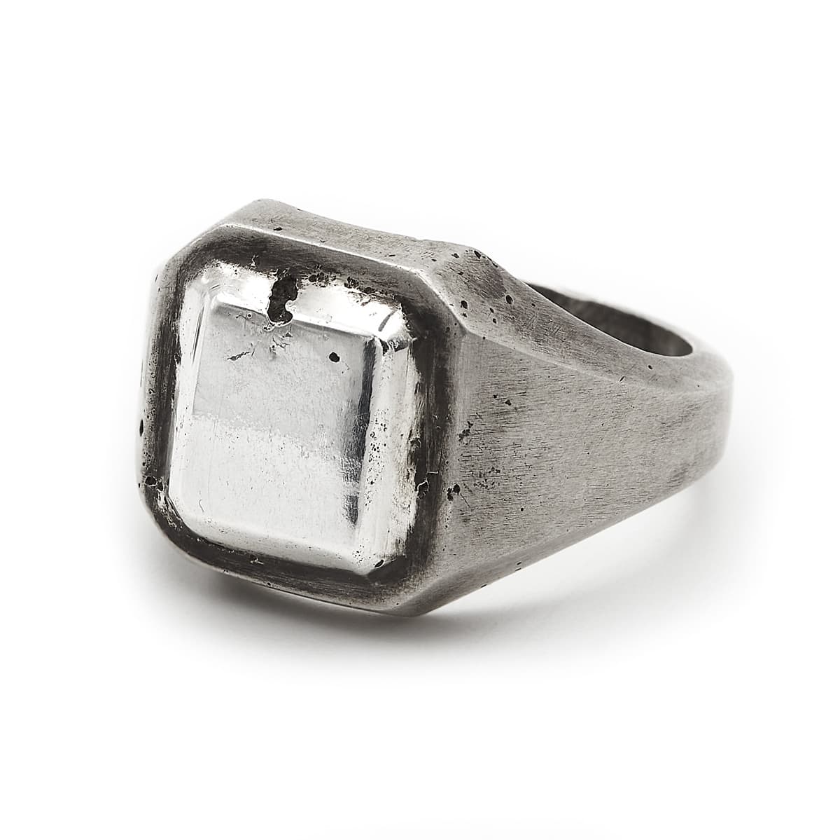Siegelring "Stoneless" massives Sterling Silber handgefertigt