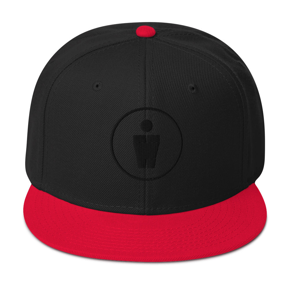 SCHMAAL Snapback Cap black/colored handgefertigt Schmaal