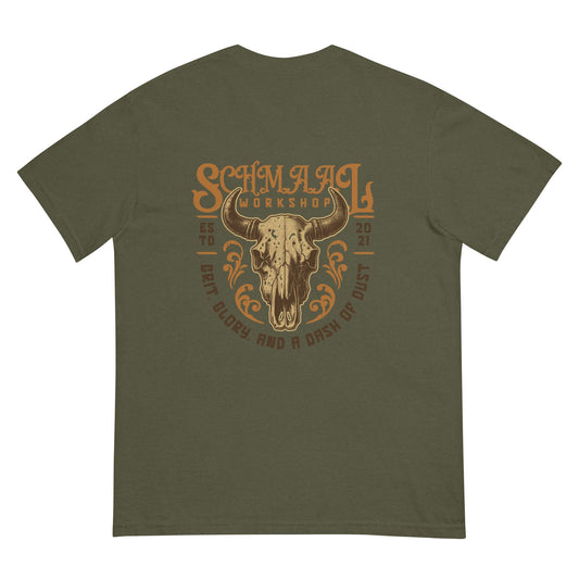 T-Shirt "Grit, Glory and a Dash of Dust" handgefertigt Schmaal