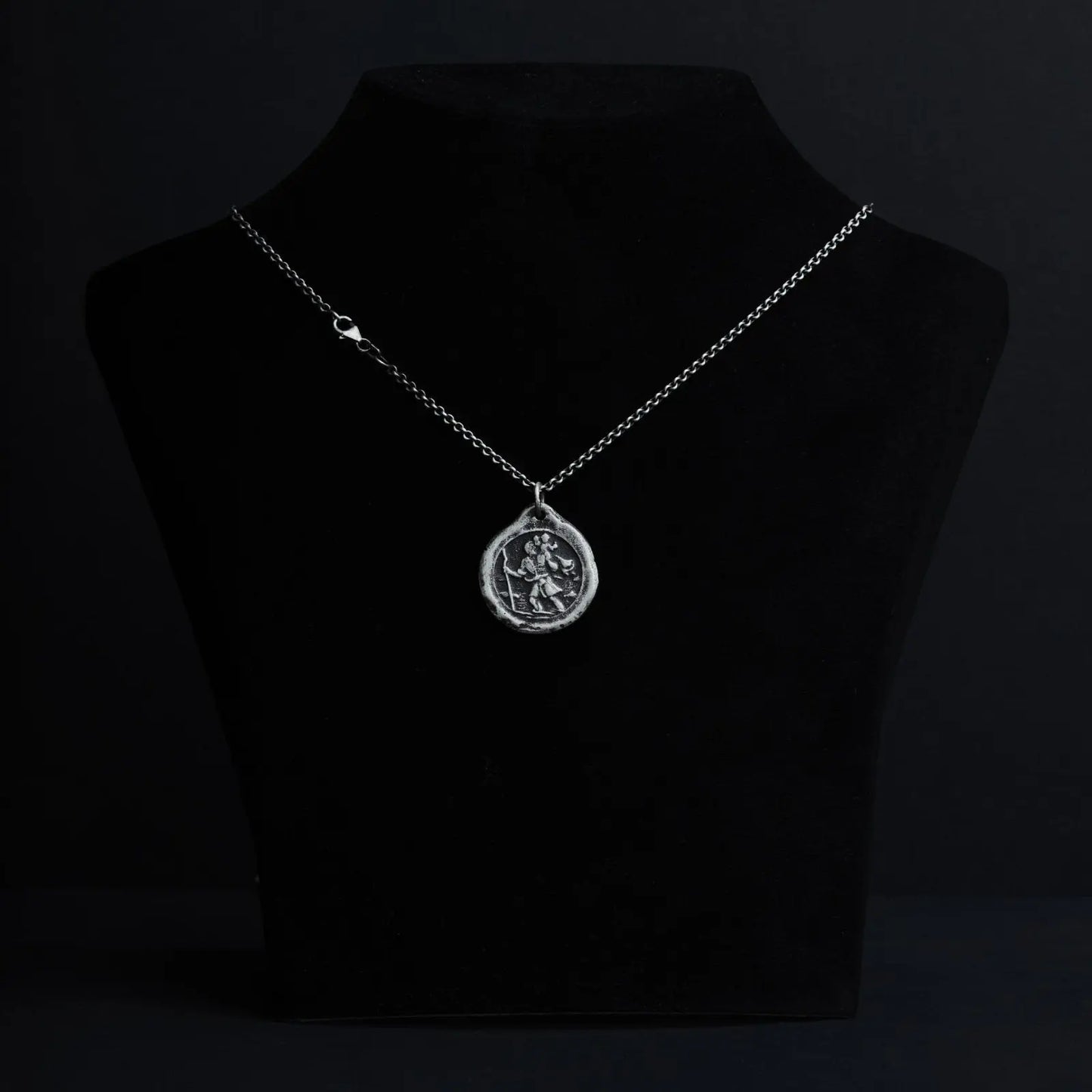 Saint Christopher - Schutzpatron der Reisenden - Halskette - Silberkette - St Christopher