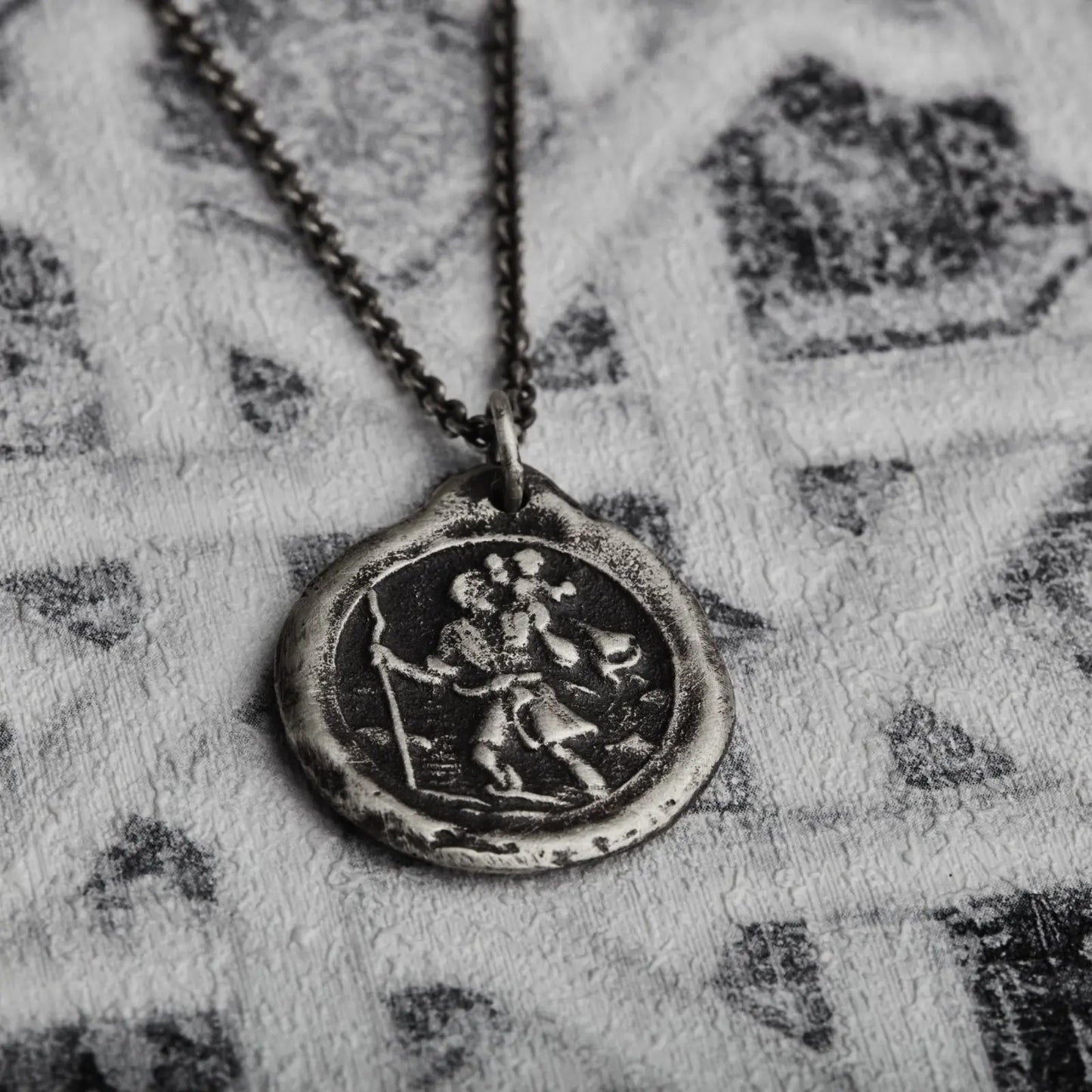Saint Christopher - Schutzpatron der Reisenden - Halskette - Silberkette - St Christopher