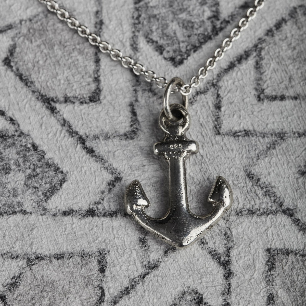 Halskette "Anker" Sterling Silber handgefertigt