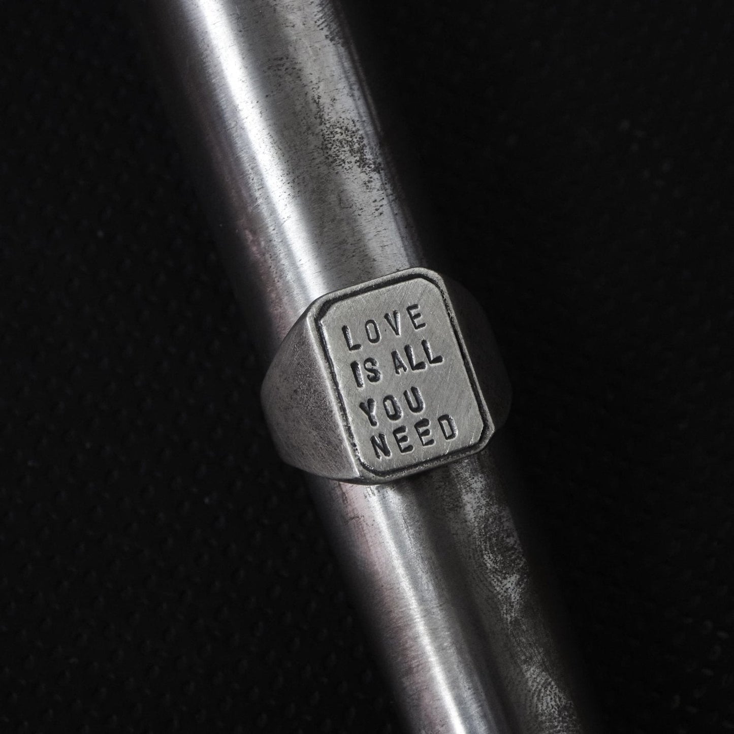 Siegelring aus Sterling Silber, massiv, Statement, handgemacht