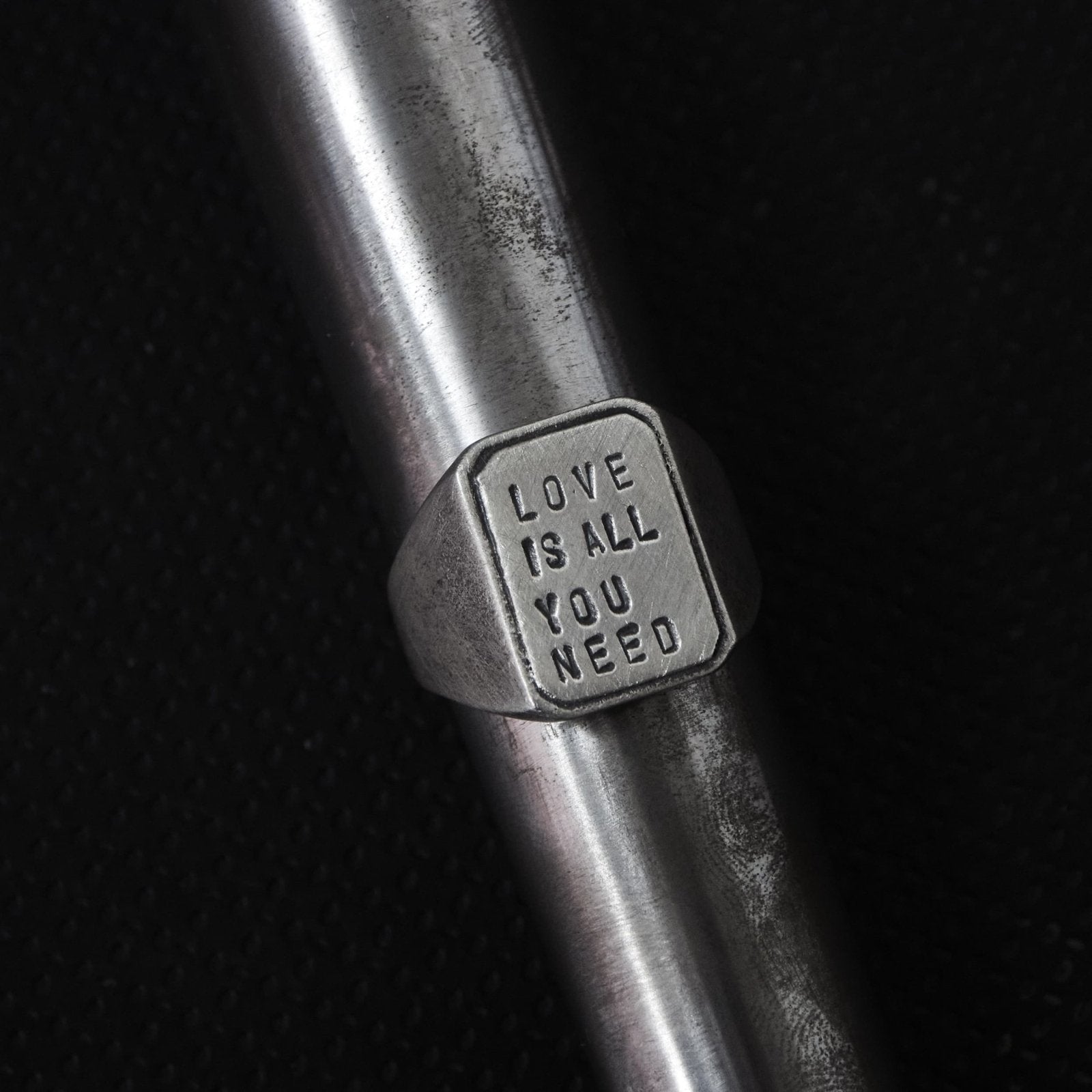 Siegelring aus Sterling Silber, massiv, Statement, handgemacht