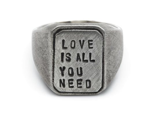 Siegelring aus Sterling Silber, massiv, Statement, handgemacht