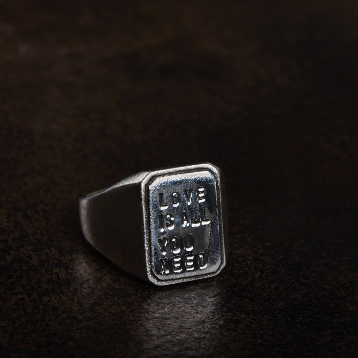 Siegelring aus Sterling Silber, massiv, Statement, handgemacht