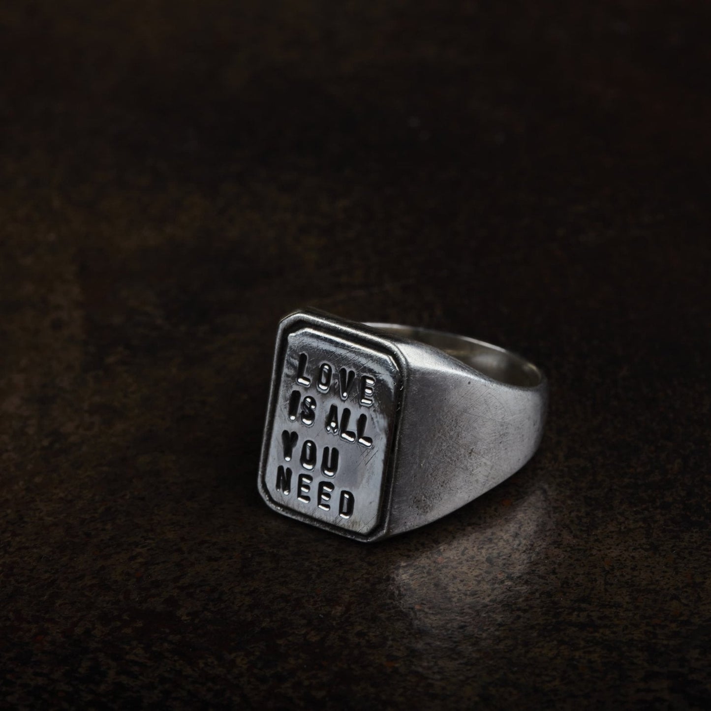 Siegelring aus Sterling Silber, massiv, Statement, handgemacht