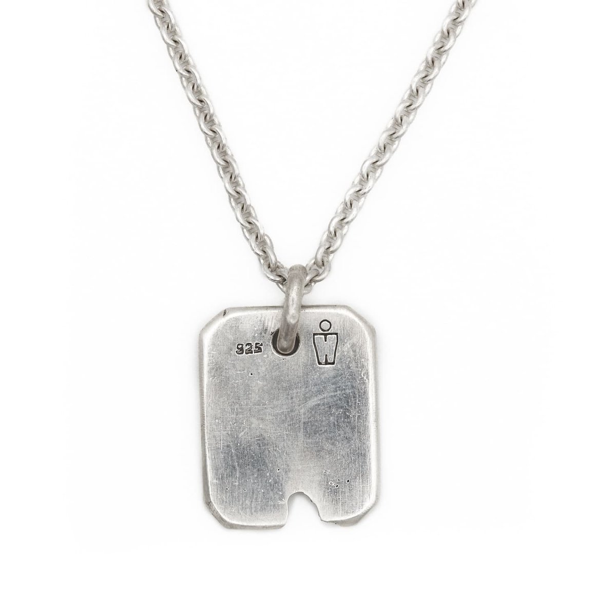 Silber Halskette mit Tag - Hundemarke