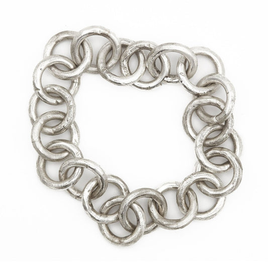 Armband aus Sterling Silber - Unikat - glänzend - massiv geschmiedet - Silberschmied
