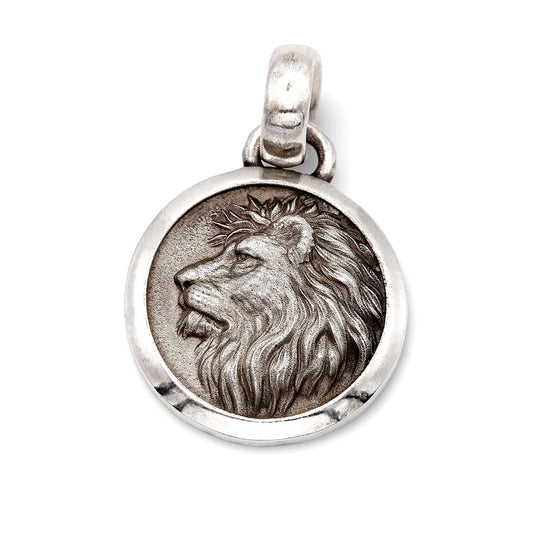 Löwenkopf-Anhänger – aus massivem Sterling Silber