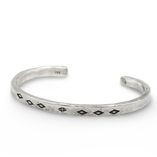 Bangle "Diamond" Sterling Silver