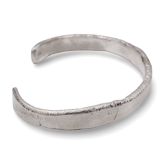 Armreif "gehämmerte Flamme" Sterling Silber