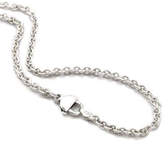 #067 Anchor chain - silver - necklace