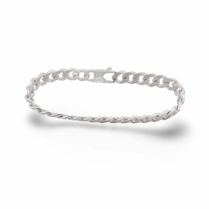 Armband "Flat Tank" Panzerarmband - massives Sterling Silber