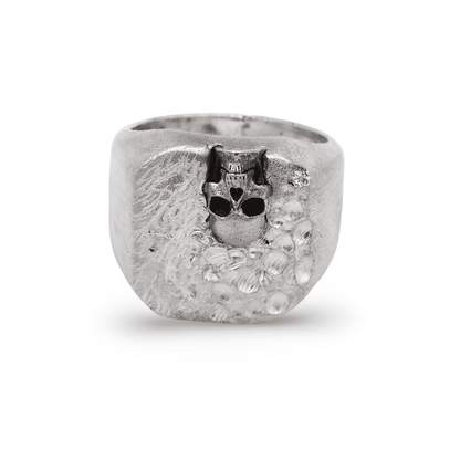 Siegelring "Death" Sterling Silber Ring - Einzelstück Schmaal Workshop