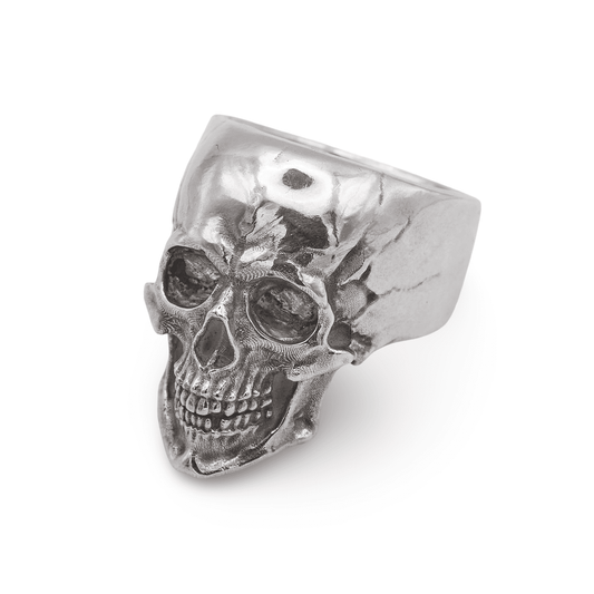 Totenkopfring "Classic Skull" Silber Ring Schmaal Workshop