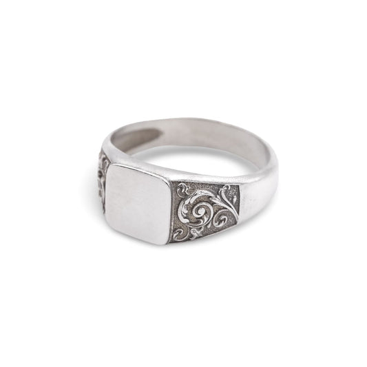 Siegelring "Floralis" Sterling Silber Ring Schmaal Workshop