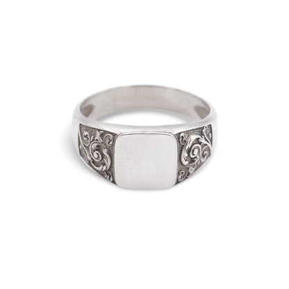 Siegelring "Floralis" Sterling Silber Ring Schmaal Workshop