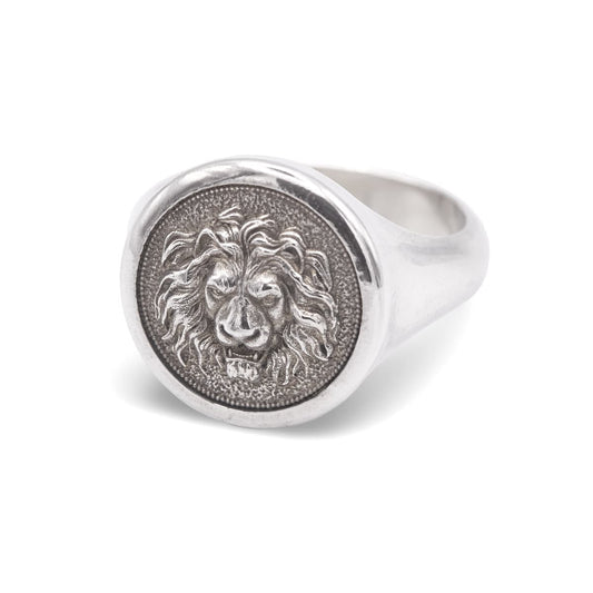 Siegelring "Löwe" Sterling Silber Ring Schmaal Workshop