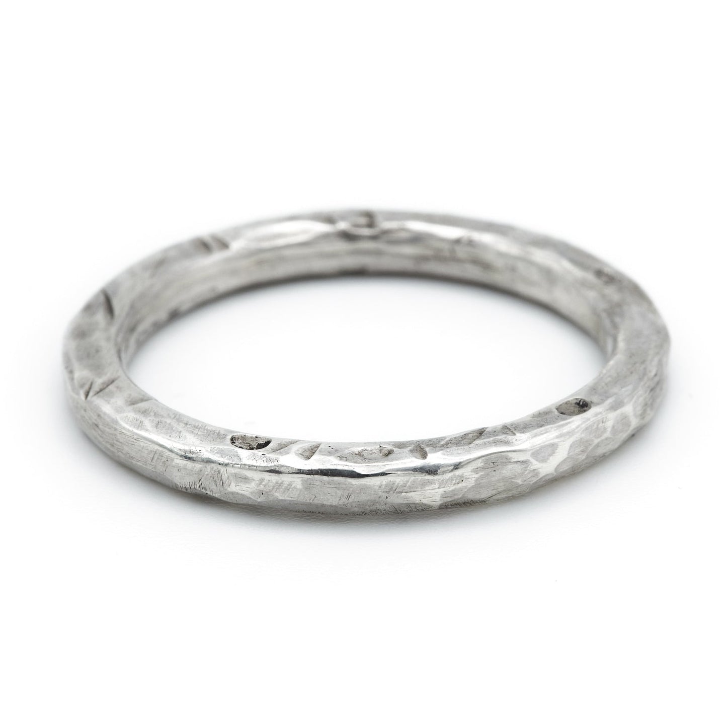 Ring aus 925 Sterling Silber grob geschmiedet für Herren - Männer Silberring